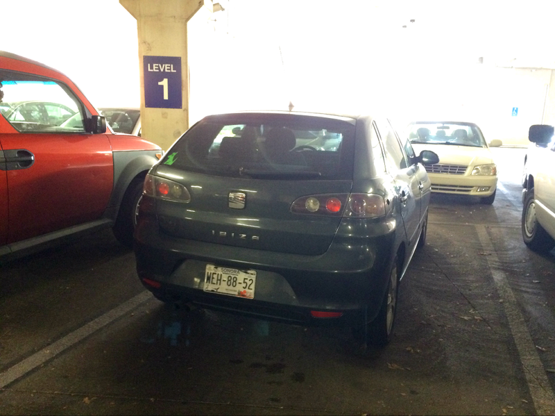 A Seat Ibiza in Arizona! Seen during college tours...